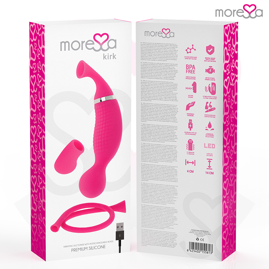 MORESSA KIRK DUO SUCTION massager i premium silikon