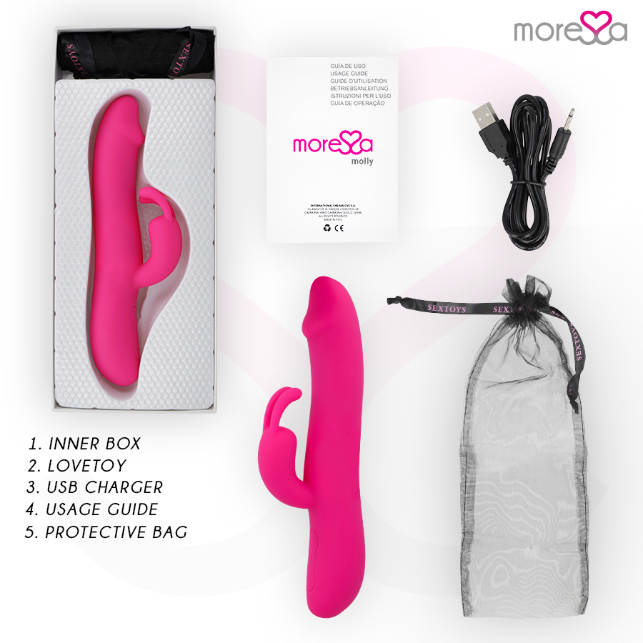 Molly premium silikon vibrator från Moressa