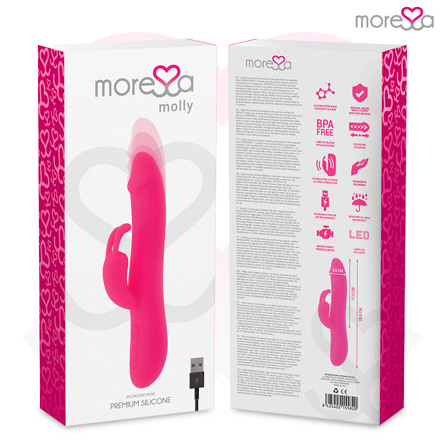 Molly premium silikon vibrator från Moressa