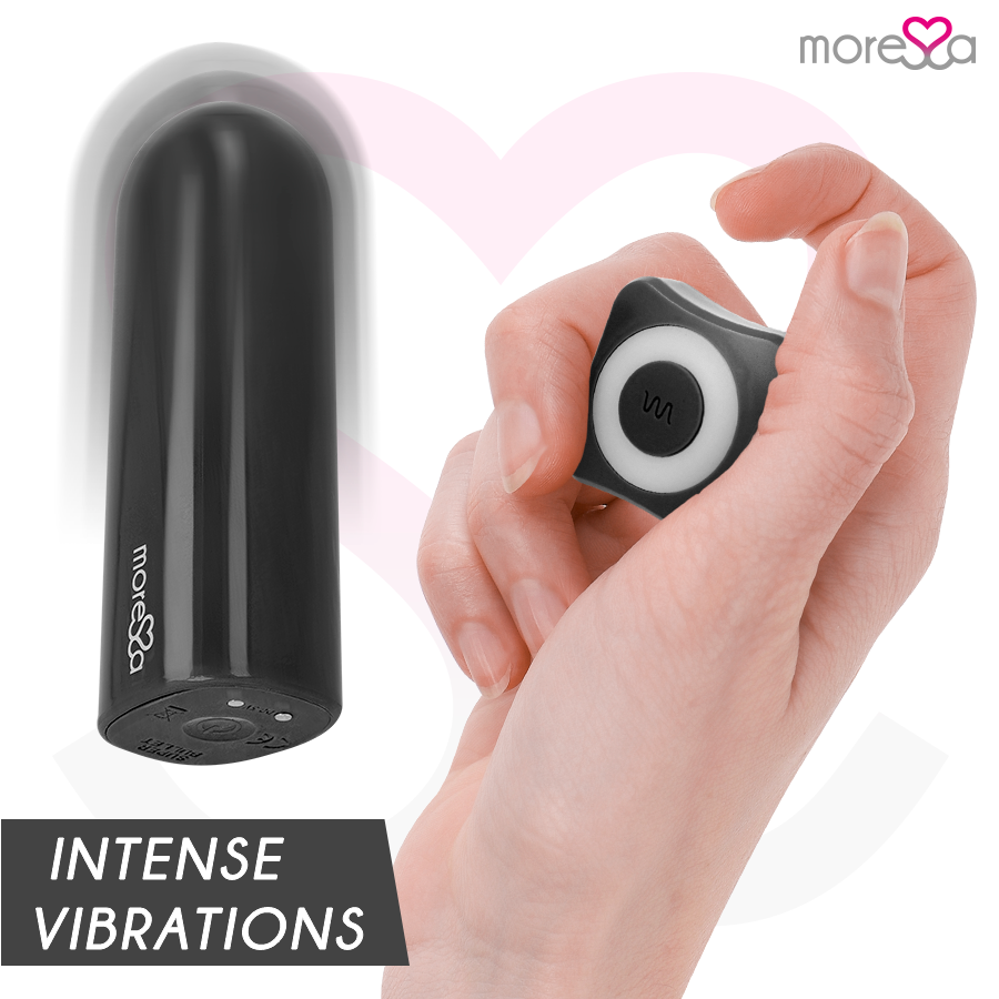 Fjärrkontrollsvibrator Nix i svart från MORESSA