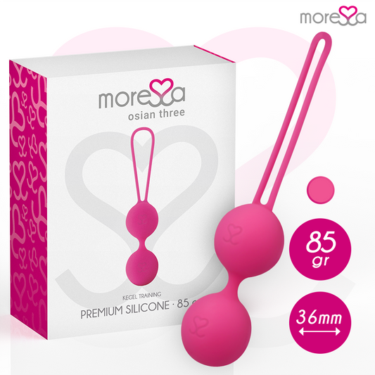 Moressa OSIAN TRE premium silikonbollar i rosa