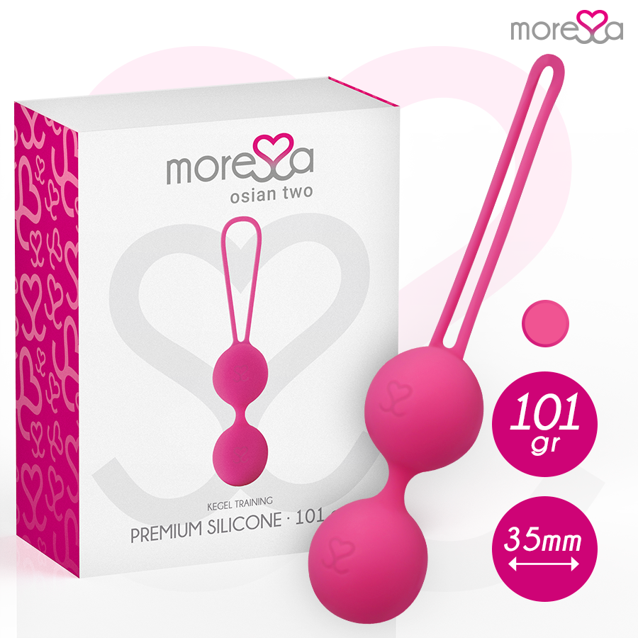 Moressa OSIAN TWO premium silikonbollar i rosa