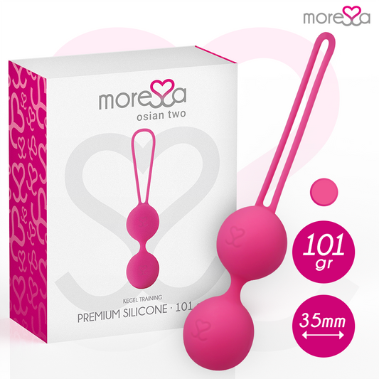 Moressa OSIAN TWO premium silikonbollar i rosa