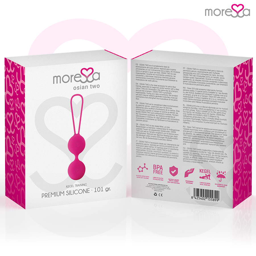 Moressa OSIAN TWO premium silikonbollar i rosa