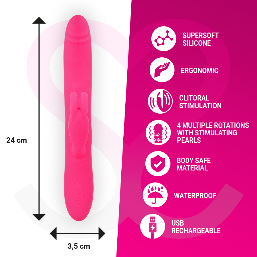 MORESSA SOMER premium vibrator med flera rotationsfunktioner