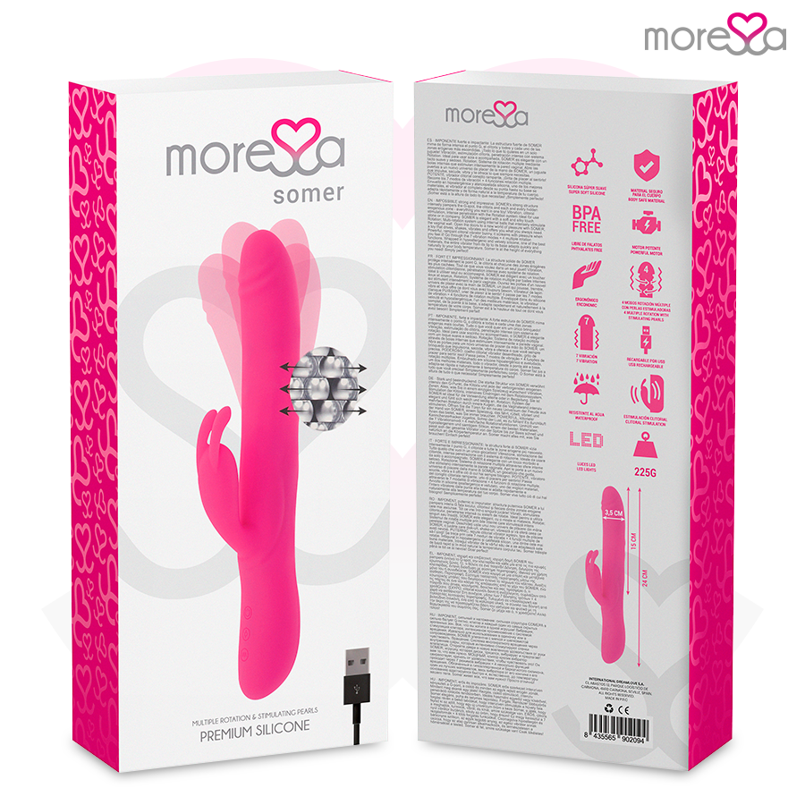 MORESSA SOMER premium vibrator med flera rotationsfunktioner