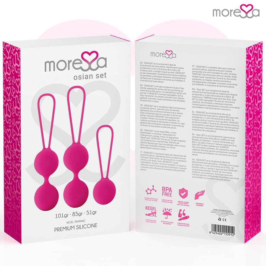 Moressa OSIAN Set i premium silikon i rosa färg