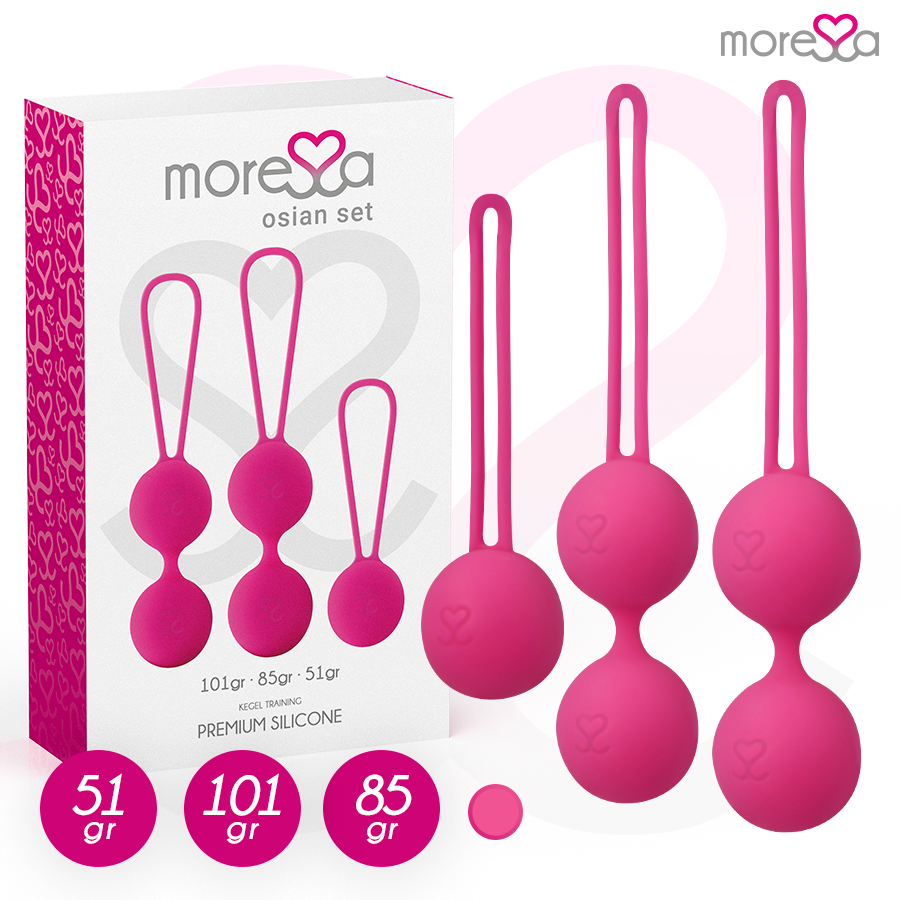 Moressa OSIAN Set i premium silikon i rosa färg