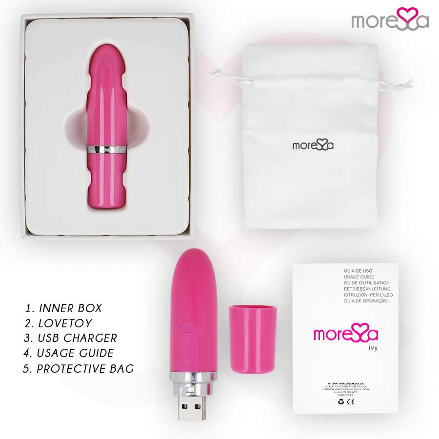 MORESSA Ivy vibrator i rosa för resor