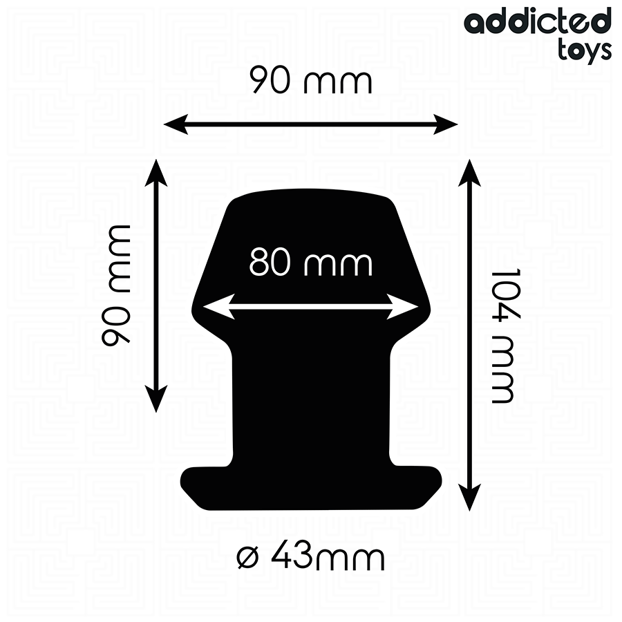 Addicted Toys Extreme Hollow Anal Plug i silikon, storlek L