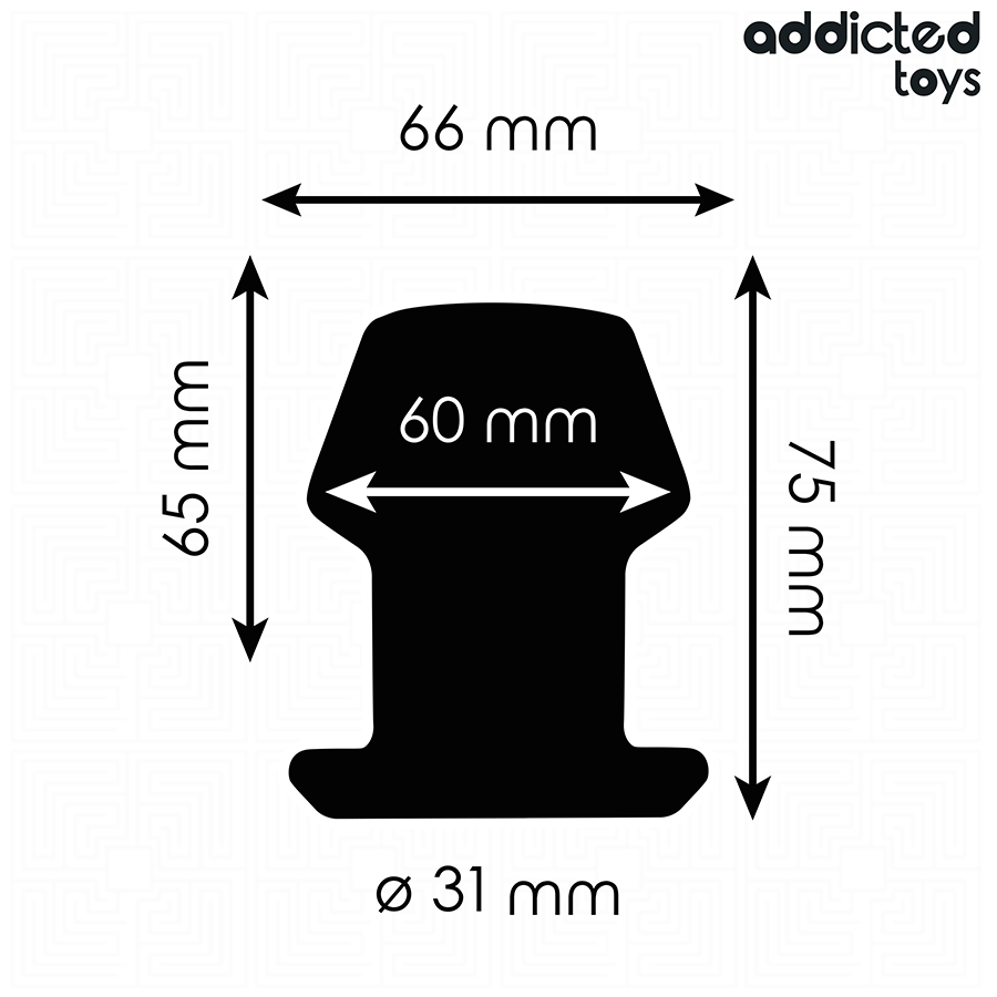 Addicted Toys Extreme Hollow Anal Plug i silikon, storlek S 7.5 cm