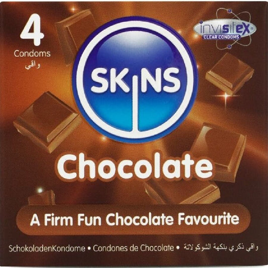 Skins choklad premium kondomer i 4-pack
