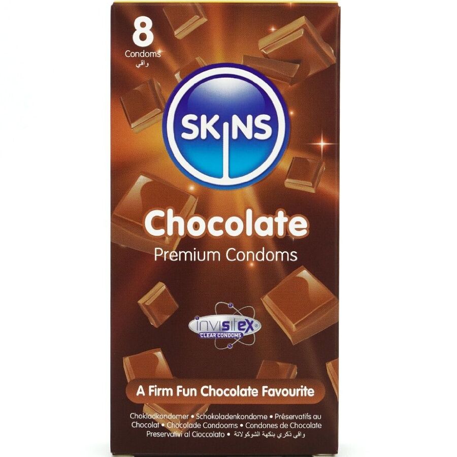 SKINS choklad premium kondomer i 8-pack