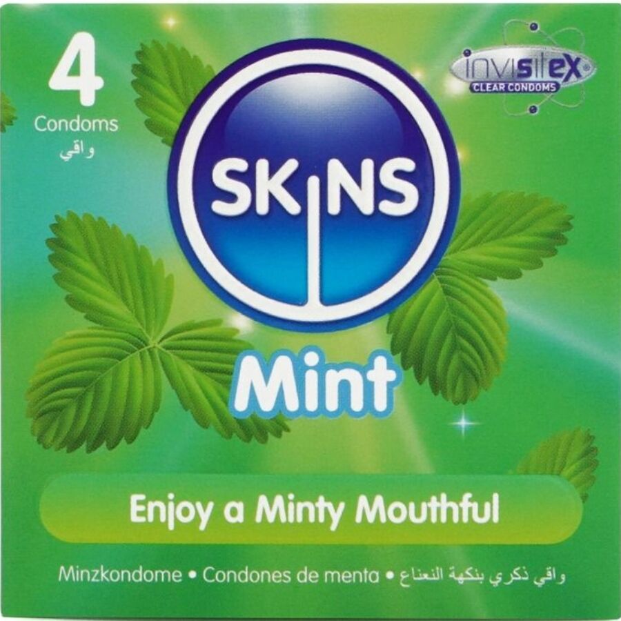 SKINS Mint Premium kondomer pack om 4 stycken