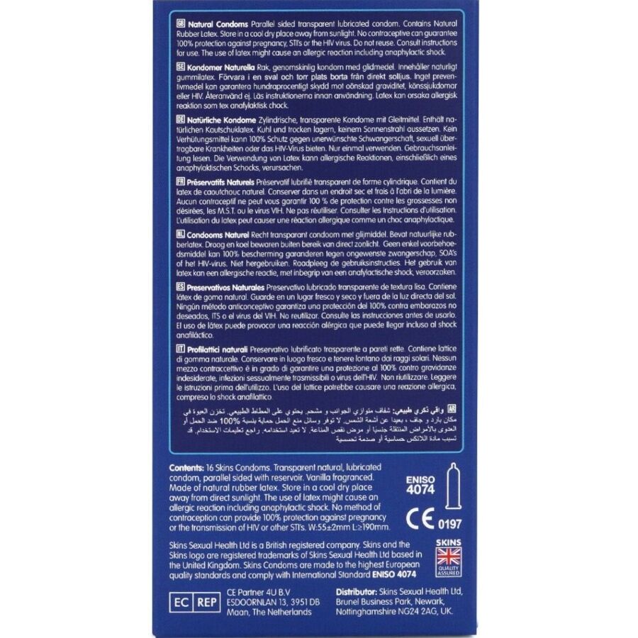 SKINS Natural Premium Kondomer Pack 16