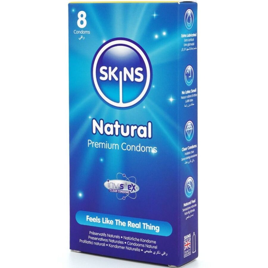 SKINS Natural Premium Kondomer Pack 8