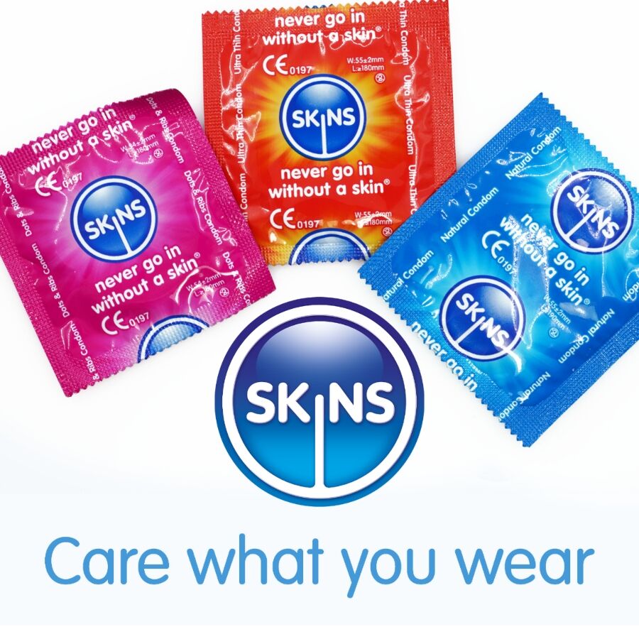 SKINS assorterade premiumkondomer i pack om 4