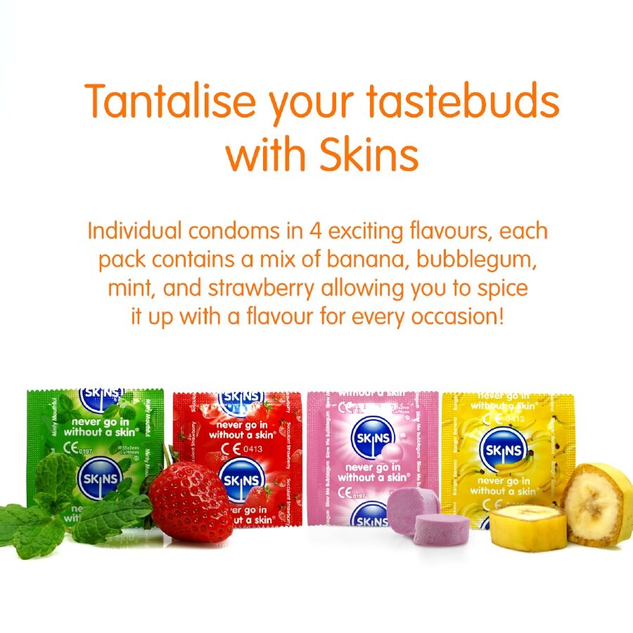 SKINS 8-pack premium kondomer med olika smaker