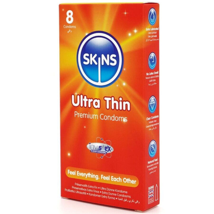SKINS Ultra Tunna Premiumkondomer 8-pack