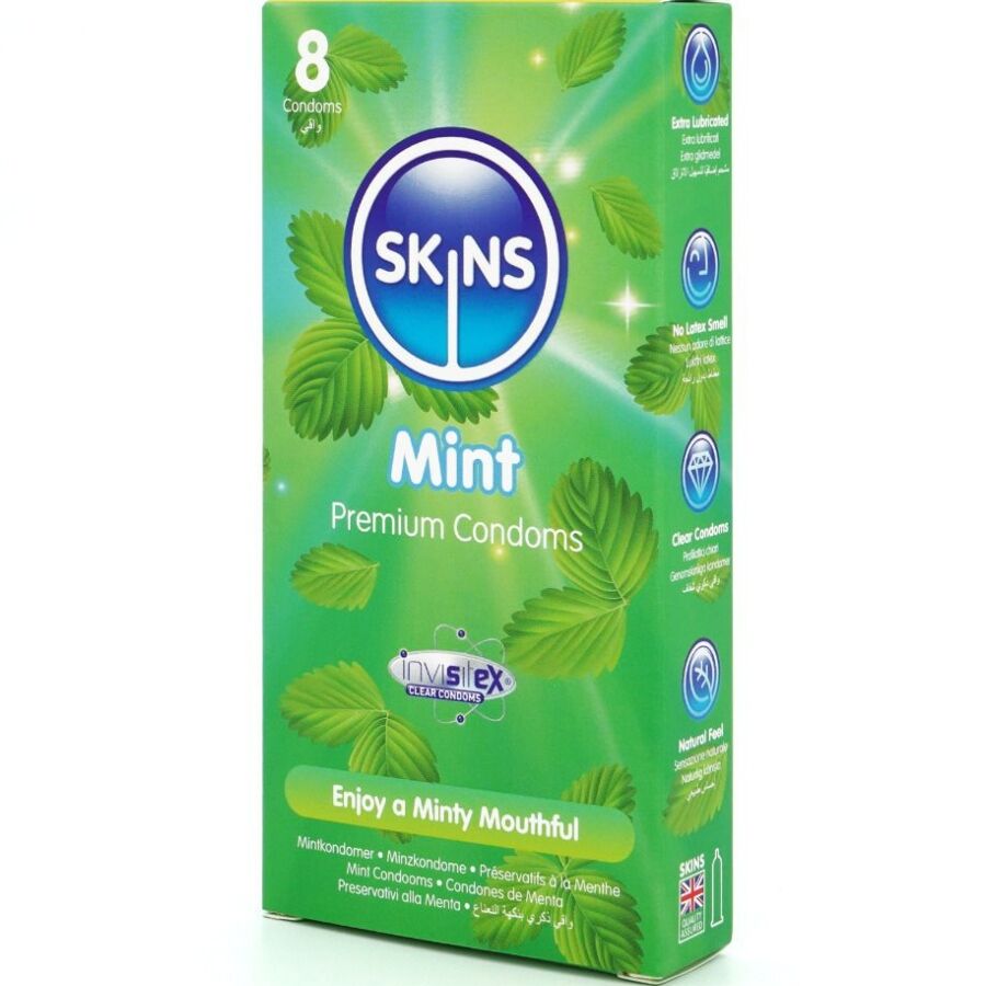 SKINS Mint Premium Kondomer 8-pack