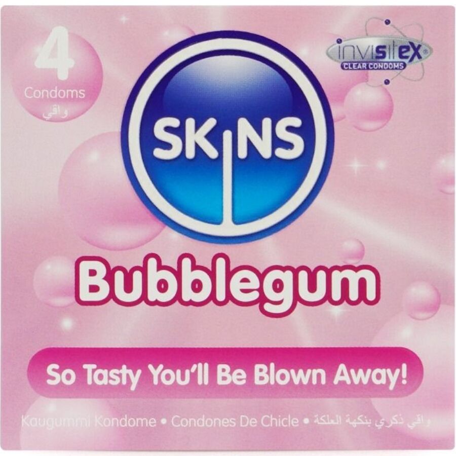 SKINS Bubbelgum Premium Kondomer 4-pack