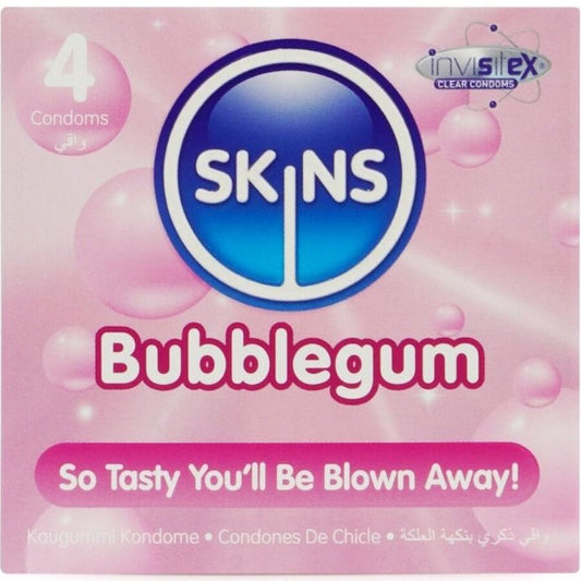 SKINS Bubbelgum Premium Kondomer 4-pack