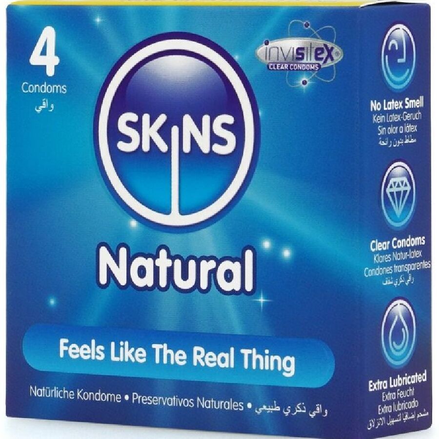 Skins Natural Premium Kondomer Pack 4