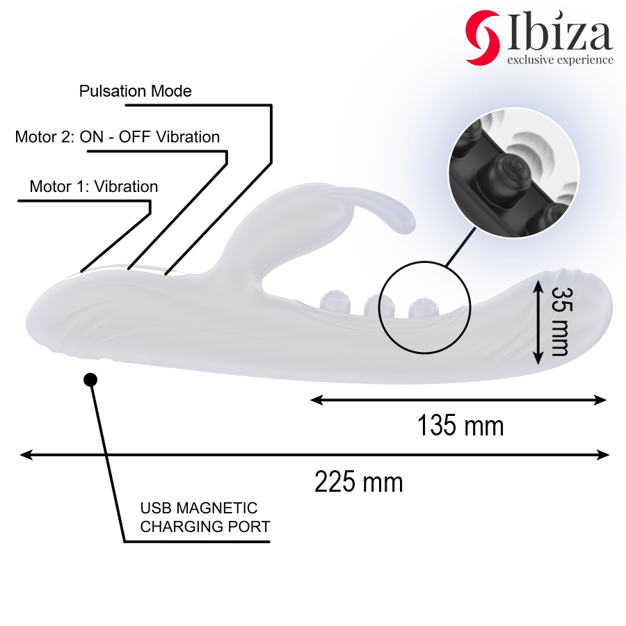IBIZA pulserande kaninvibrator