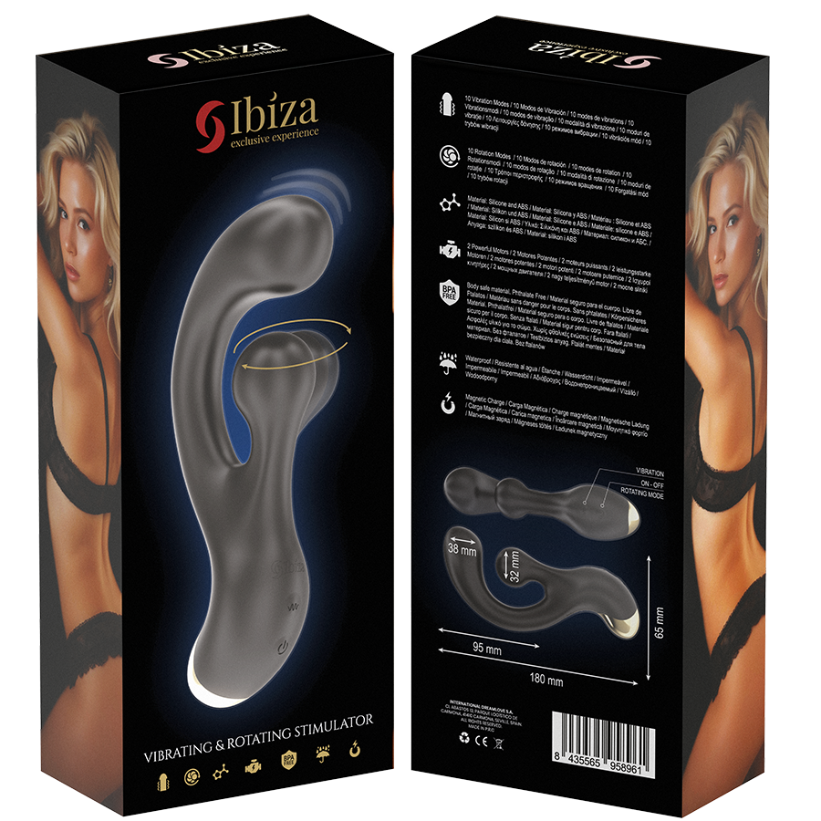 IBIZA vibrerande och roterande stimulator