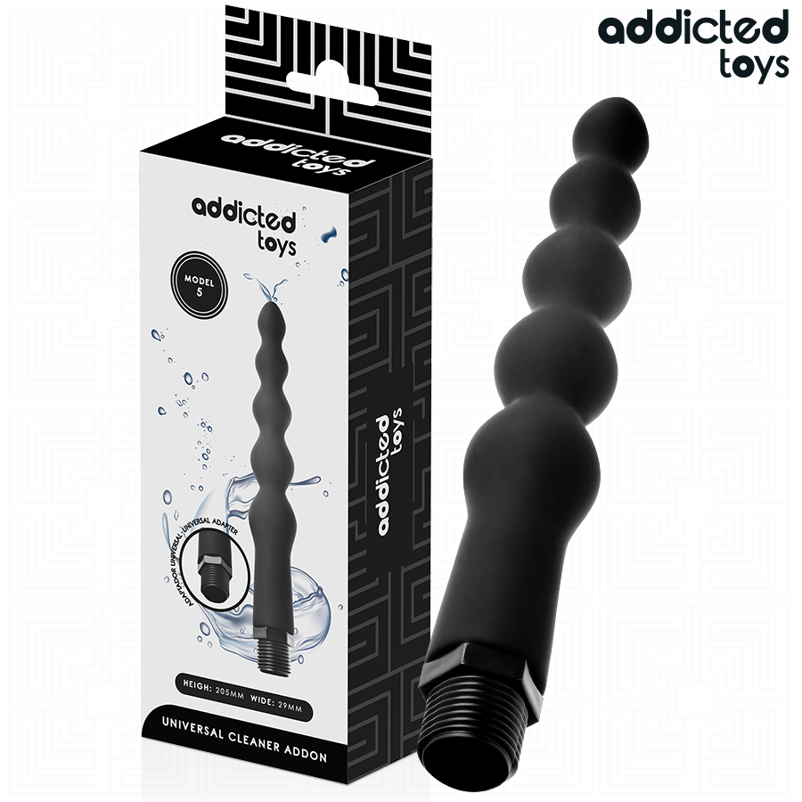 Addicted Toys analrengöring med universell adapter modell 5