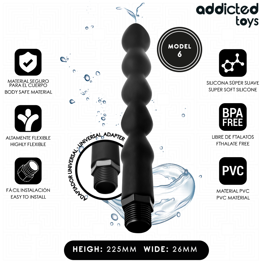 Addicted Toys anal rengörare med universaladapter modell 6
