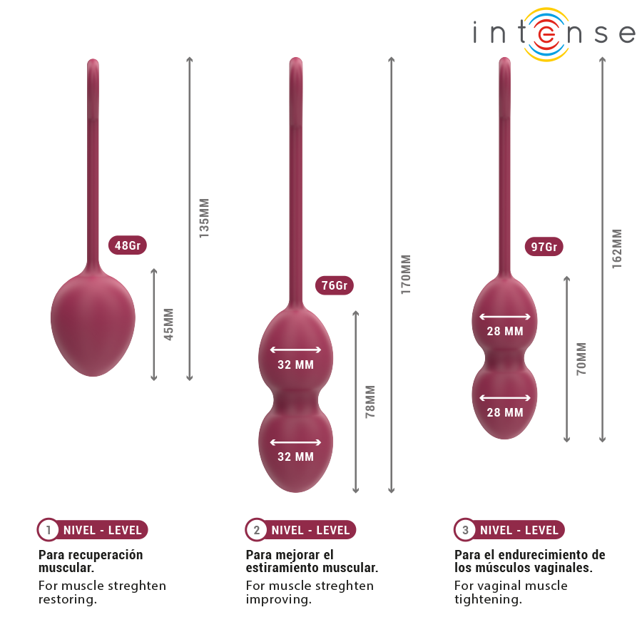 INTENSE Charli Kegel Ball Kit i lila