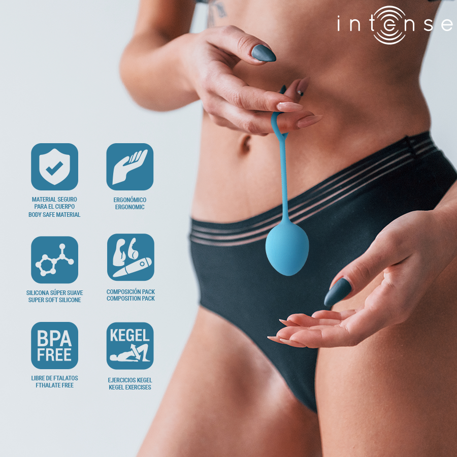 Charli Kegel Ball Kit Ocean Blue för bäckenbottenträning