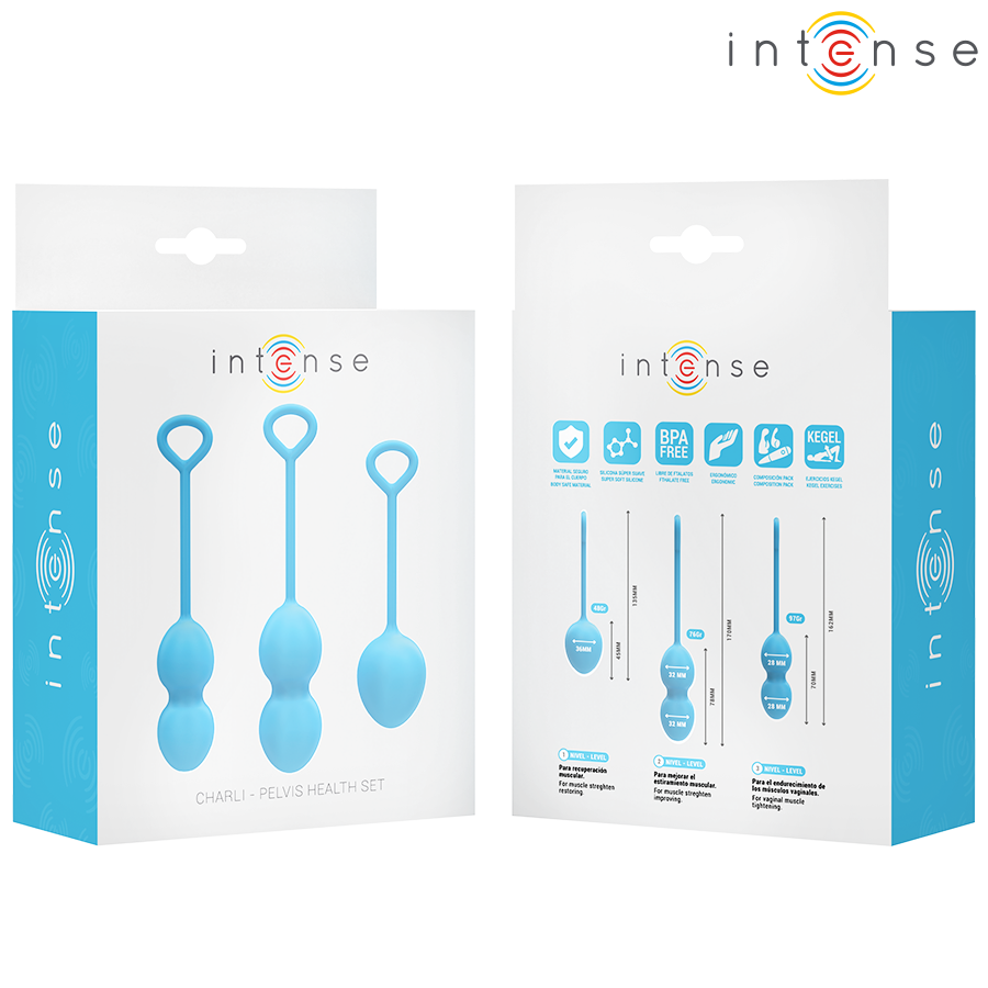 Charli Kegel Ball Kit Ocean Blue för bäckenbottenträning