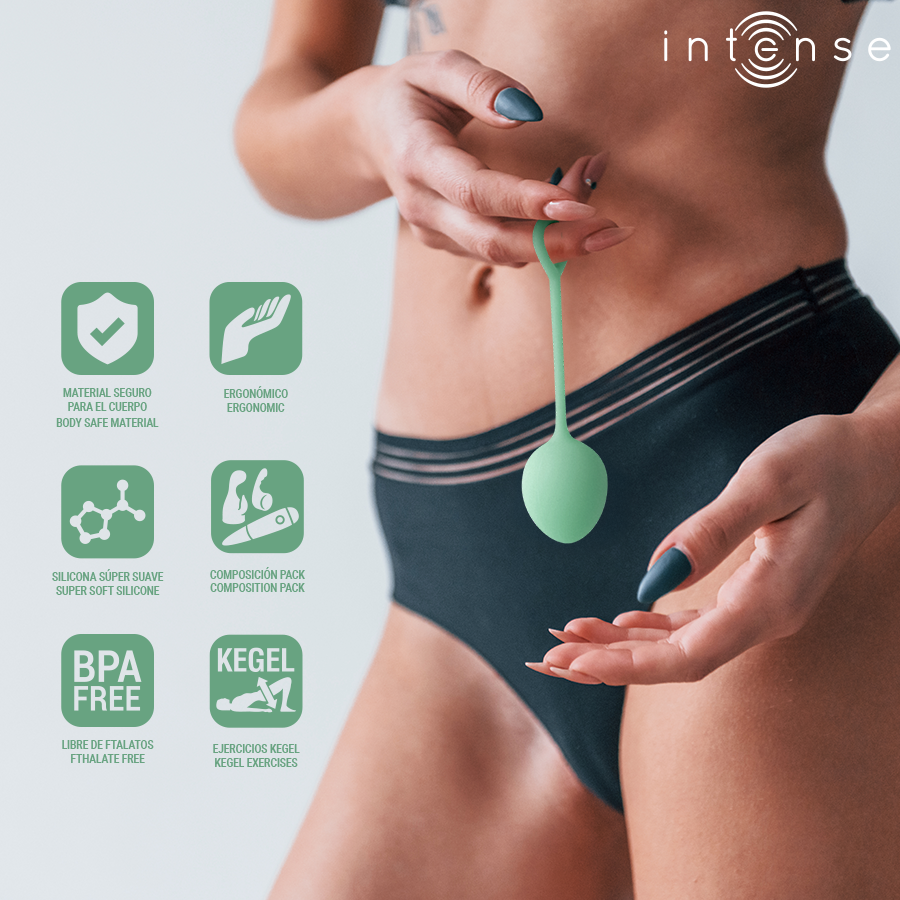 Charli Kegel Ball Kit i ljus jadegrön färg