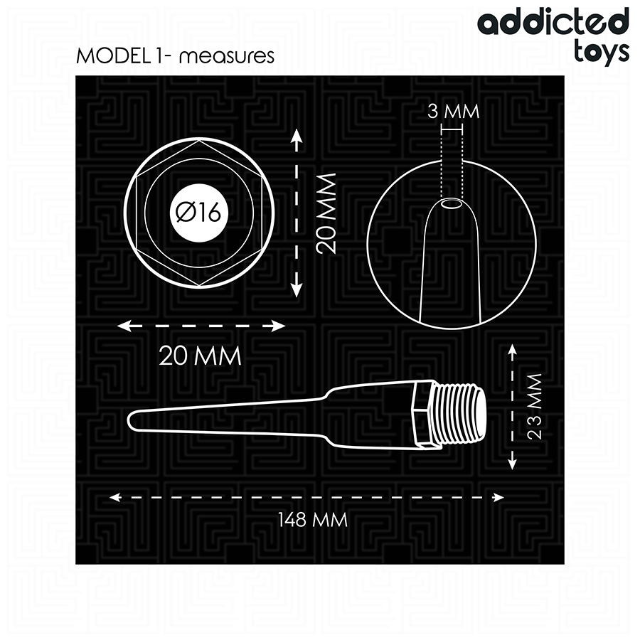 Addicted Toys analrengöring med universaladapter