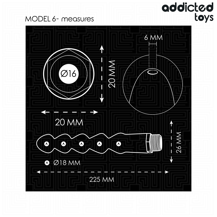 Addicted Toys anal rengörare med universaladapter modell 6