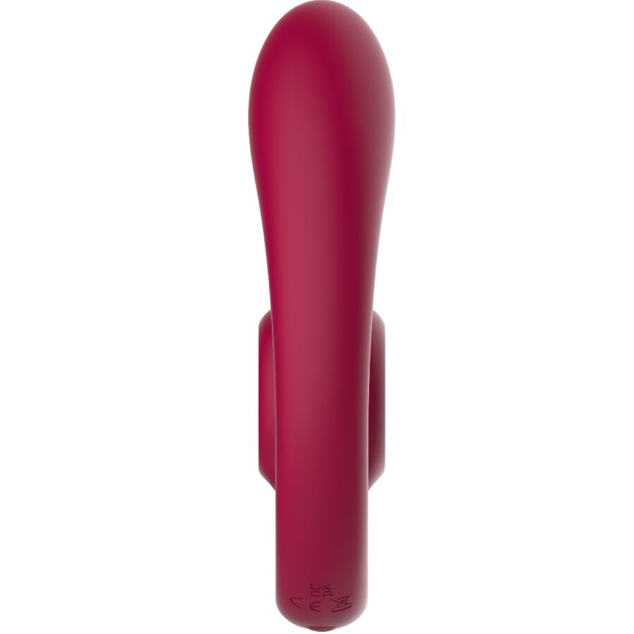 Snail Vibe GIZI Duo parstimulator med fjärrkontroll i burgundy