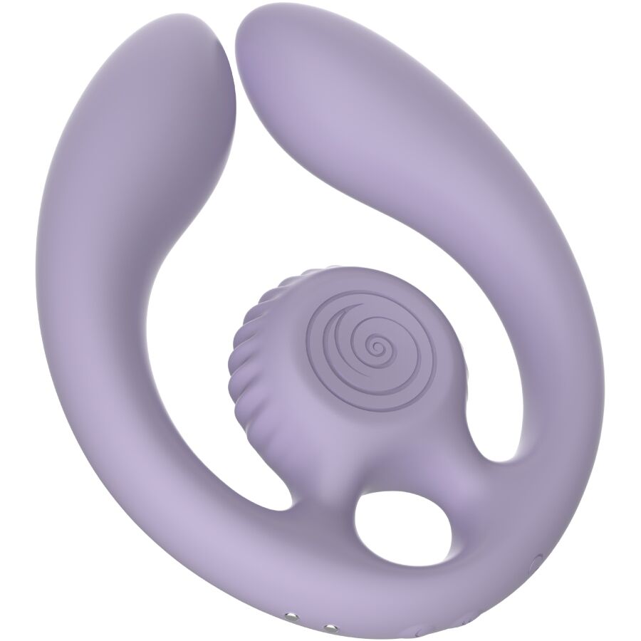 Snail Vibe GIZI Duo parstimulator med fjärrkontroll i lila
