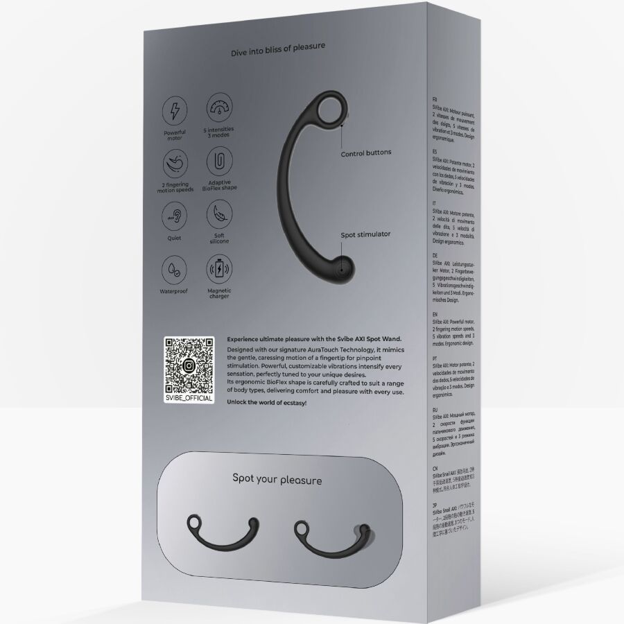 SNAIL VIBE AXI vibrerande massagestav i svart