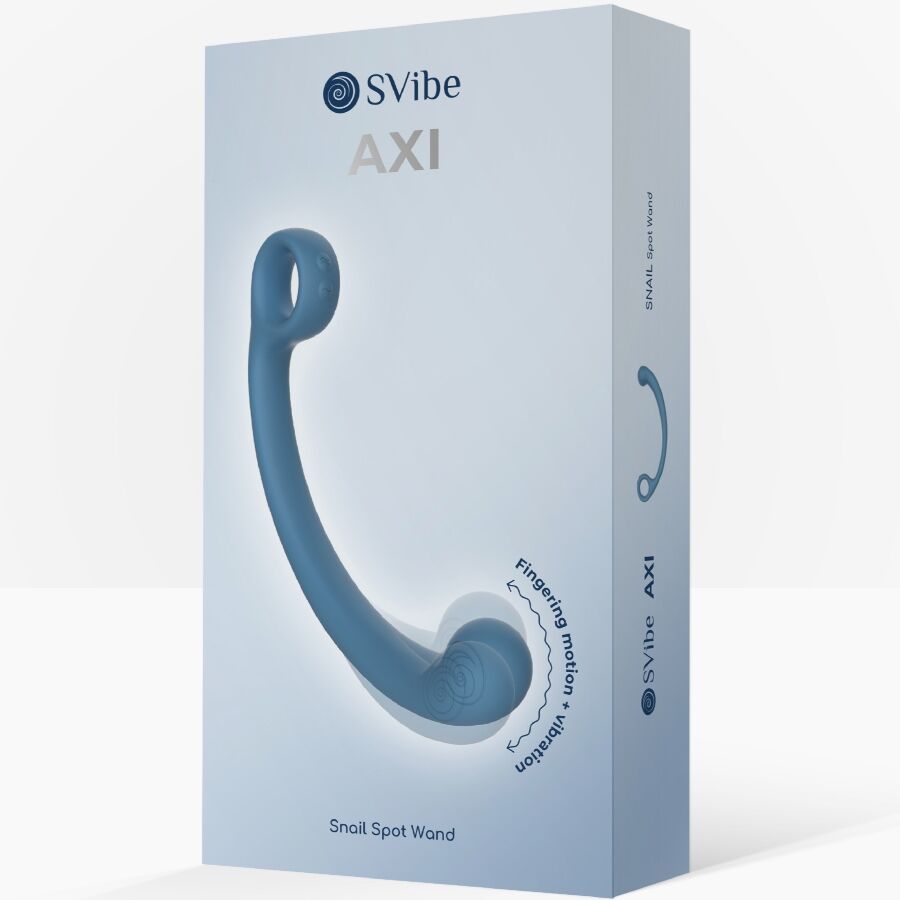 SNAIL VIBE AXI vibrerande massagestav i blå färg