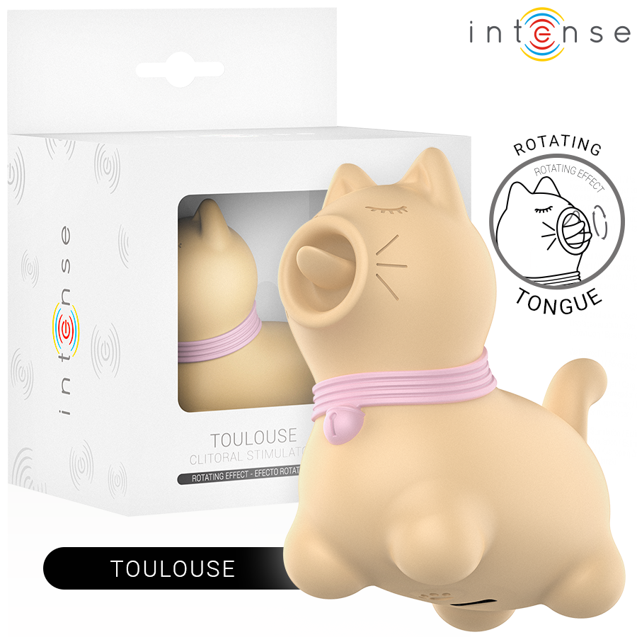 INTENSE Toulouse Stimulator med 360º roterande tunga i gul färg