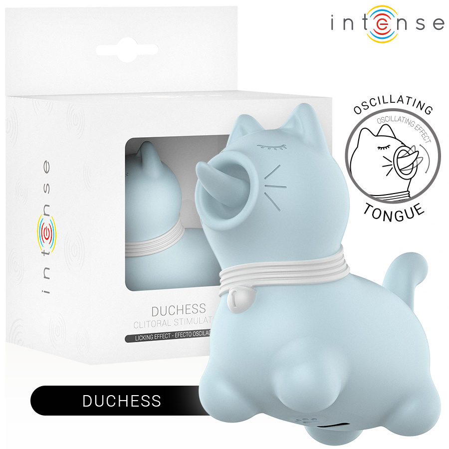 INTENSE Duchess Stimulator med roterande tunga 360º i blått
