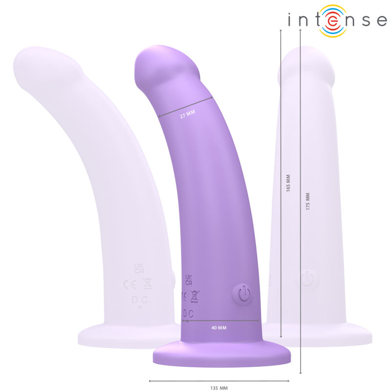EDDIE vibrator 17,5 cm lila med fjärrkontroll