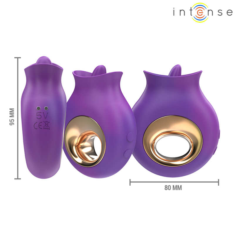 INTENSE TULI klitorisstimulator i lila med 9 vibrationslägen