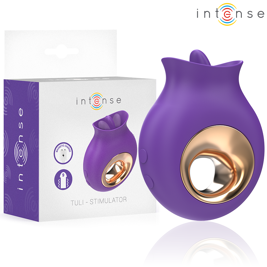 INTENSE TULI klitorisstimulator i lila med 9 vibrationslägen