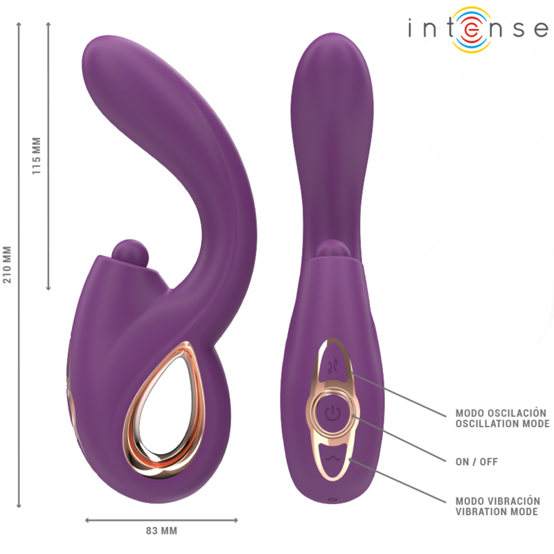 INTENSE LALI multifunktionell G-punktsvibrator i lila