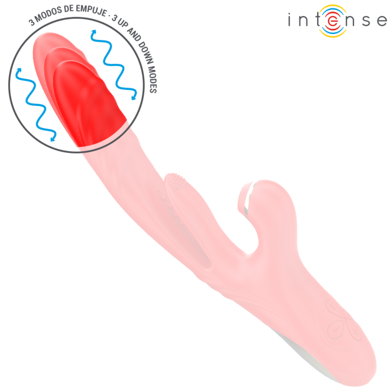 INTENSE KAROL multifunktionell vibrator i röd färg