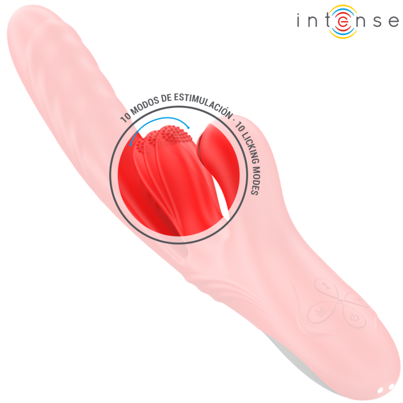 INTENSE KAROL multifunktionell vibrator i röd färg