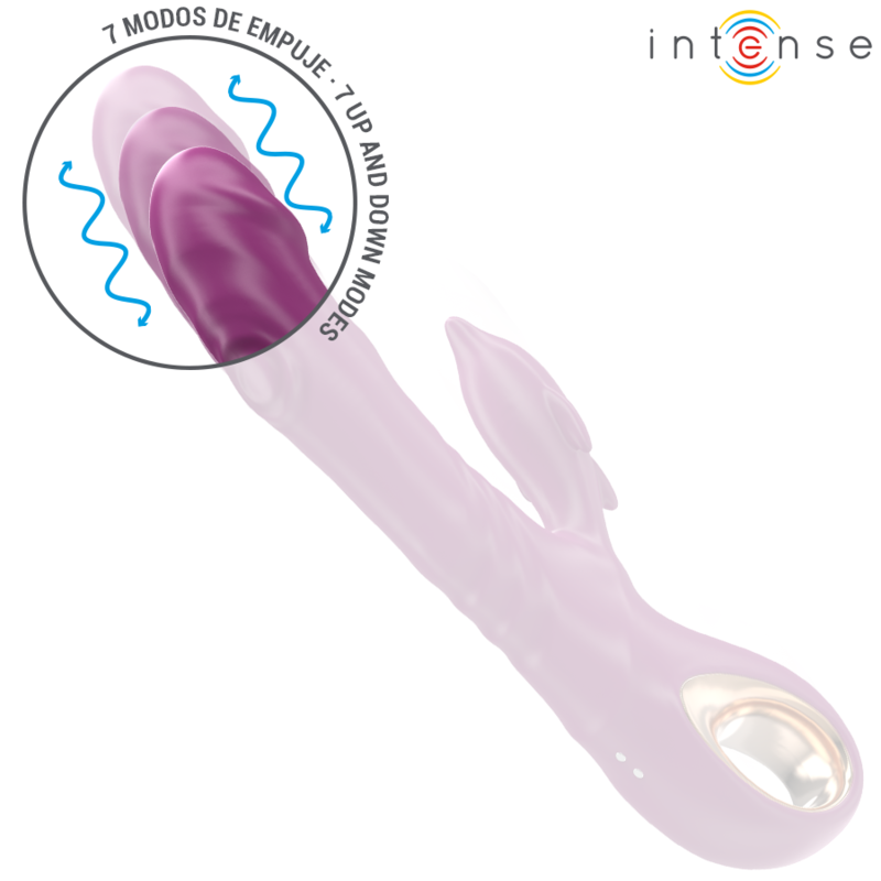 INTENSE - HALLE multifunktionsvibrator med delfinstimulerande tunga i lila